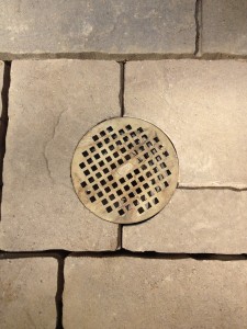 cut around a drain in pavers cut around a drain in pavers